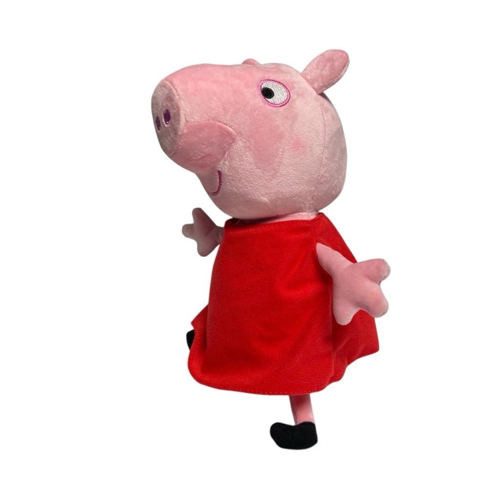Peppa Pig Hug N Oink Plush Giggles Talks Red Dress
